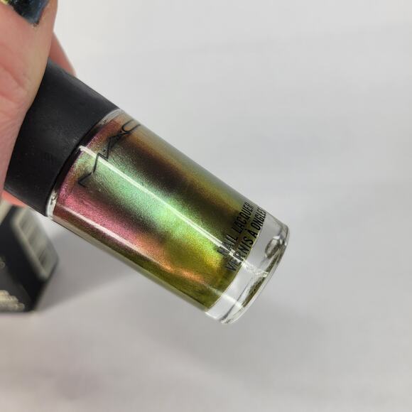 MAC Nail Lacquer "Toast of the Town" Glitter Holographic Rainbow Shimmer - Picture 6 of 9